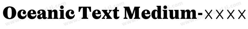 Oceanic Text Medium字体转换